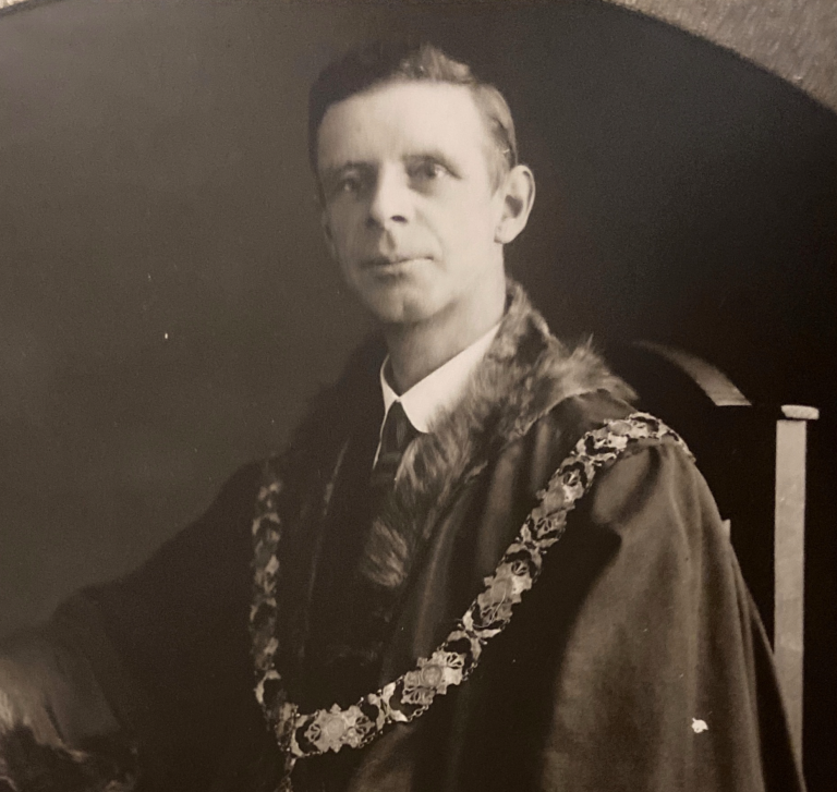 Black and White Photograph of Mayor Alfred James Pittard